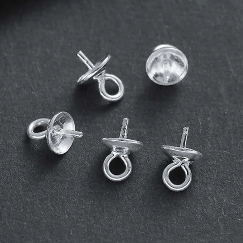 10 шт. подлинные настоящие чистые однотонные зеркальные простые серебряные