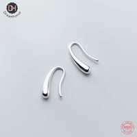 dreamhonor 4 colors 925 sterling silver fresh and sweet glossy drop ear hooks earrings for women 2021 new