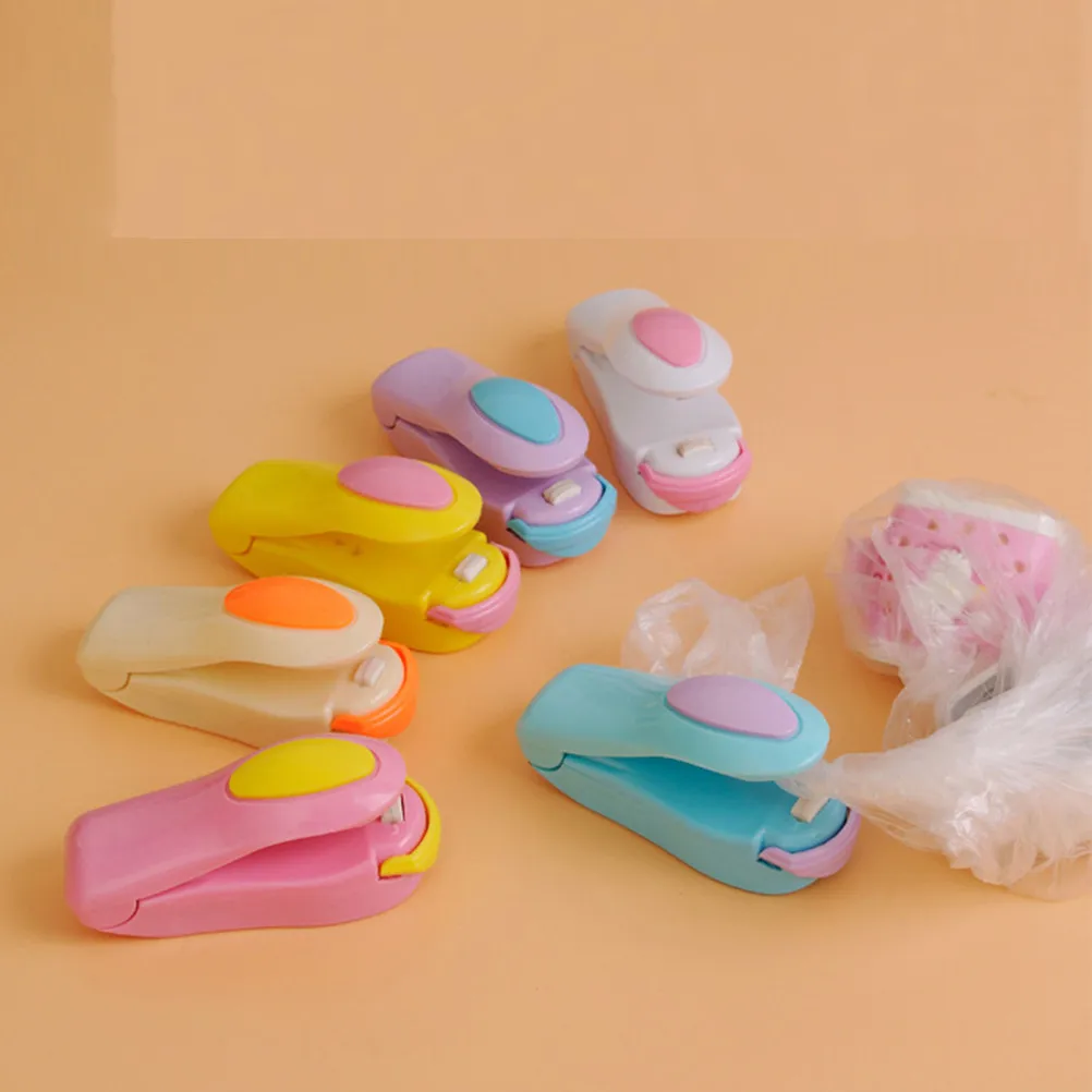 Новинка 1 шт. цветные портативные зажимы для сумок ручная электрическая мини