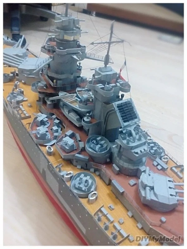 DIYMyModeI-rompecabezas de la Segunda Guerra Mundial francesa, modelo de papel hecho a mano, regalo, utillaje de pel&iacute;cula-3