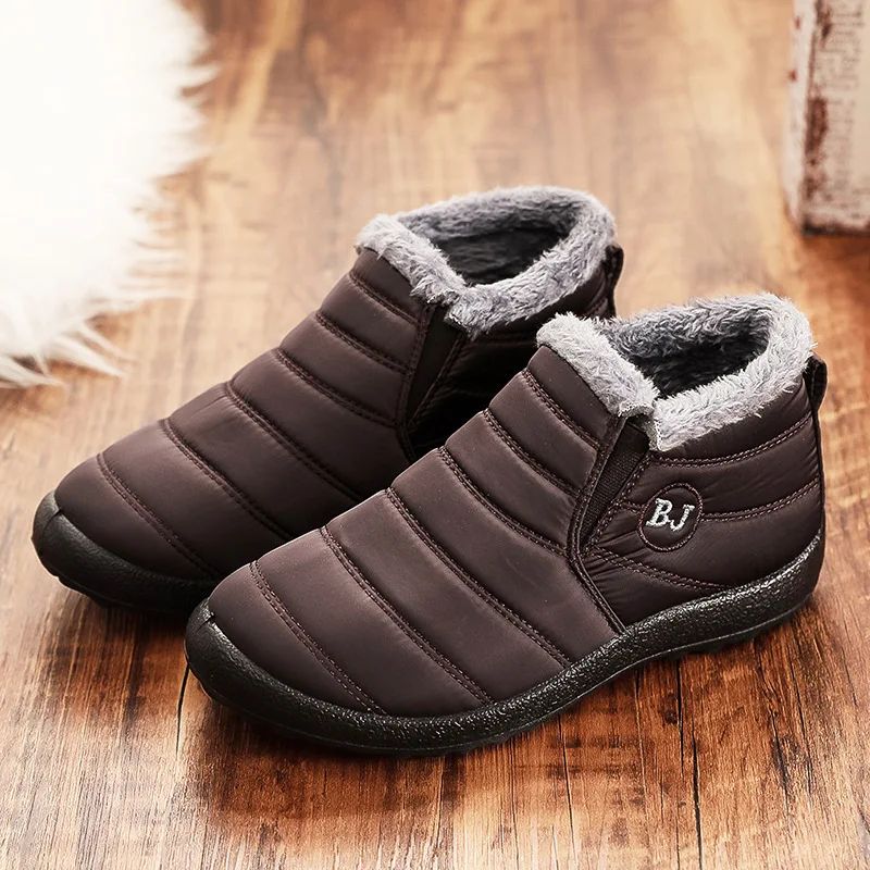 

Women Boots Warm Ankle Boots Fashion Winter Party Lace-Up Booties Soft Boot Fur Round Toe Women Shoes Mujer Boots Female