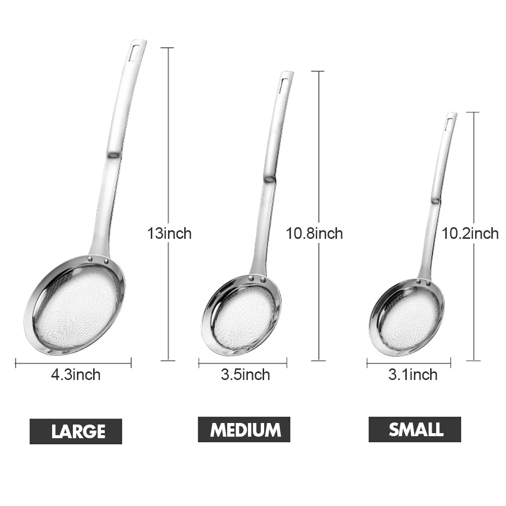 

Stainless Steel Oil Grid Soy Milk Juice Filter Screen Ultra-fine Kitchen Baking Household Dregs Leaking Net Small Colander