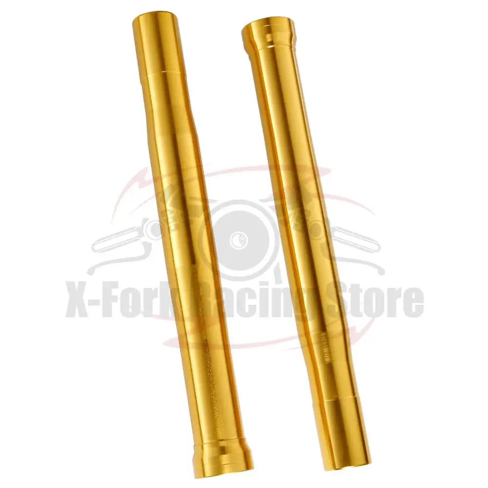 Пара золотых трубок передней вилки для YAMAHA FZ1 2006-2015 07 08 09 10 11 12 14 FZ8 2013-2015 длина 483 мм