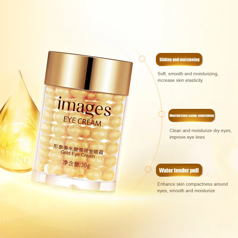 

1PCS Gold Eye Cream Anti Wrinkles Collagen Hydra Moisturizing Eye Gel Remove Eye Bag Anti Puffiness Dark Circles Eye Care Serum