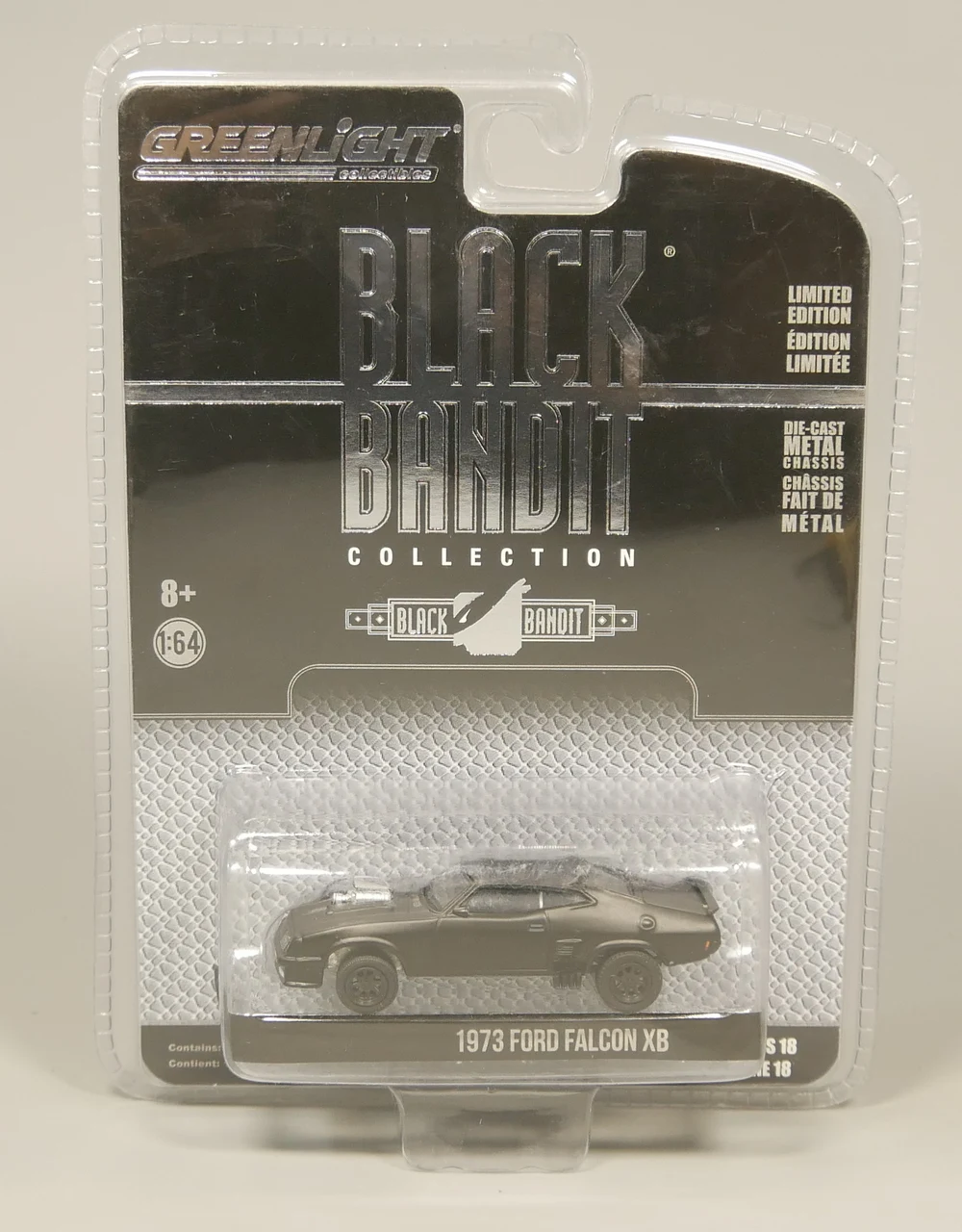 Greenlight 1: 64 Black Bandit 1973 Ford Falcon XB литая модель автомобиля| |