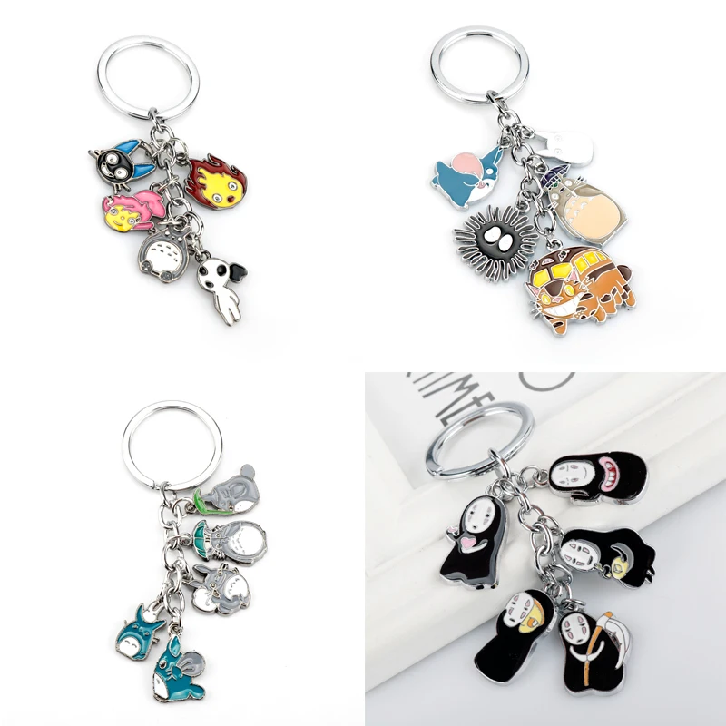 Tonari no Totoro металлический брелок для ключей с аниме тонари Нет Мой сосед Тоторо Мэй