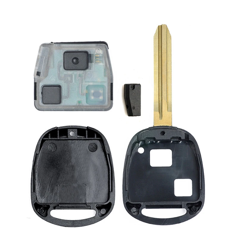 KEYECU 3 шт. высокое качество дистанционный ключ Fob 2 кнопки 433 МГц 4C Чип P/N:60081 для Toyota
