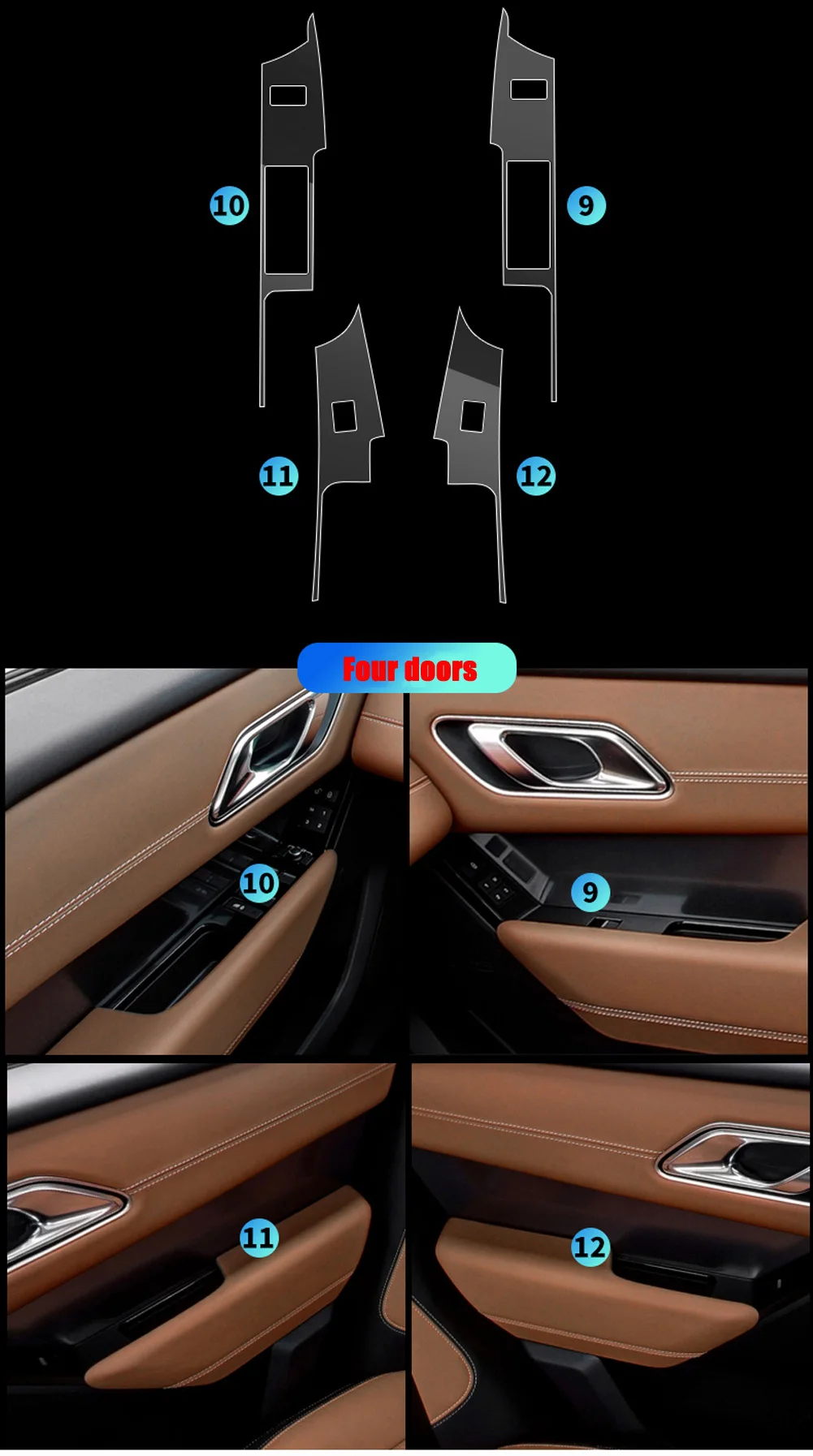 Для Land Rover Range Rover Velar- Автомобильный руль центральная консоль Шестерня пленка центральный AC навигационный протектор ТПУ пленка