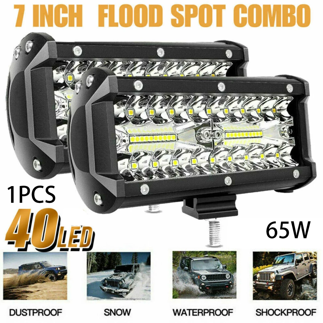 

Work Bar Spot Light 1PC 4WD 65W 7'' Car Driving Fog LED Lamp High quality