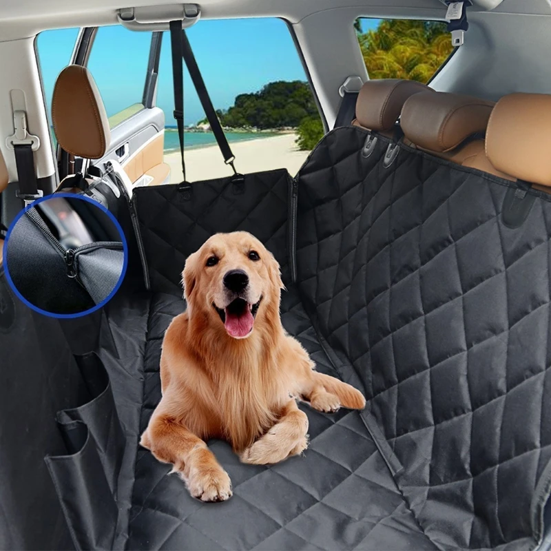 

Dog Car Seat Cover for Back Seat for Dogs Truck/Van Foldable Pet Supplies Waterproof Durable Nonslip Hammock for Dogs