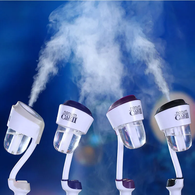 

12V II Car Air Humidifier with 2 USB Charger Ports freshener Purifier Aroma Oil Diffuser Aromatherapy Mist Fogger
