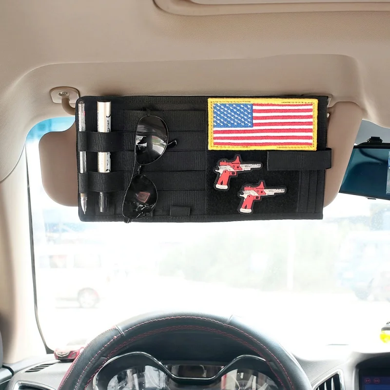 

Tactical Car Sun Visor Organizer Molle Vehicle Visor Panel Multi-pocket CD Storage Bag Auto Accessories Holder EDC Tool Pouch