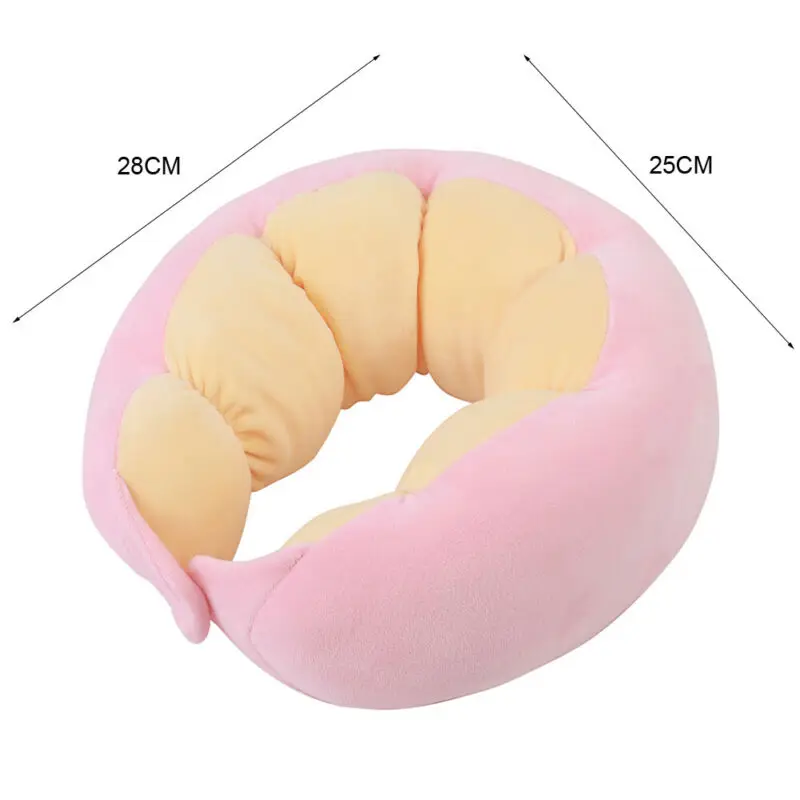 Новые творческие форма гороха подушка для путешествий шеи Поддержка твист