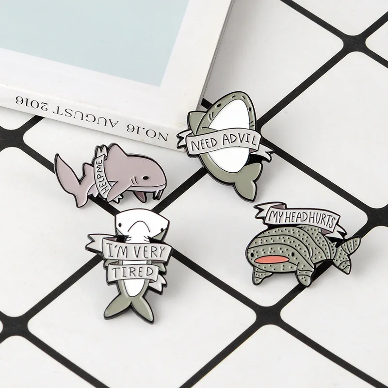 Брошь из металлического сплава для женщин и мужчин милая эмалированная брошь в