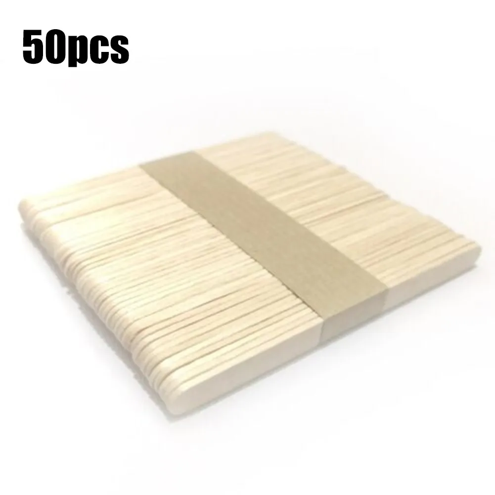

50 Lolly Sticks Grade A Quality Birch For Craft Ice Pops Lollipops Models Waxing Ice Cream Sticks Popsicle Accessories