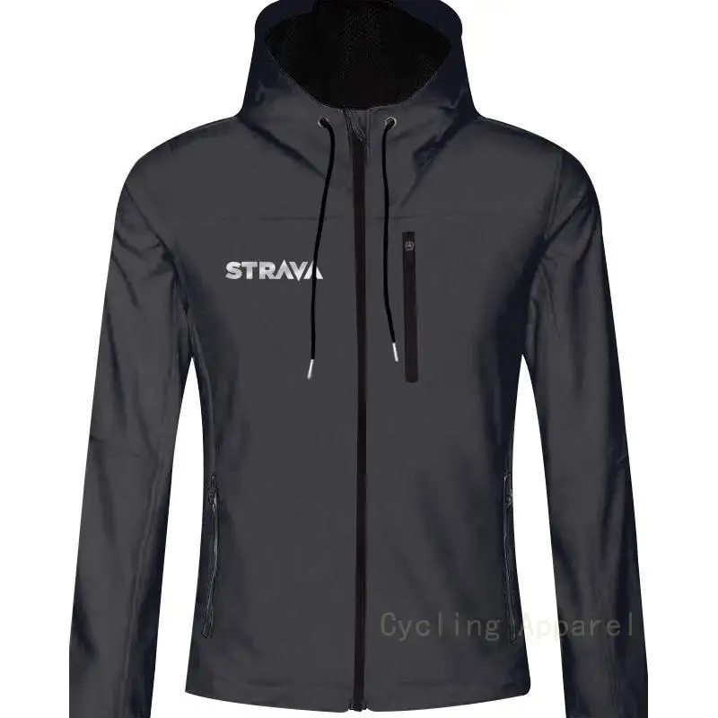 

Breathable Men's Windbreaker Strava Men's Jacket Windproof Bicycle Clothing for Men Fashion Outdoor Sport Jacket Hooded Jacket