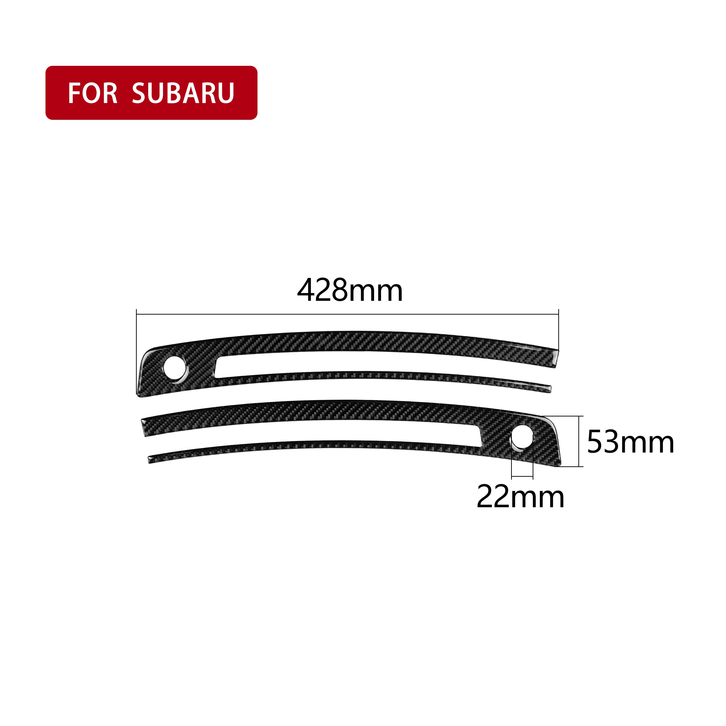 

Car Front Air Conditioning Vent Outlet Stickers Carbon Fiber For Subaru BRZ Toyota 86 2013-2020 Car-Styling Interior Accessories