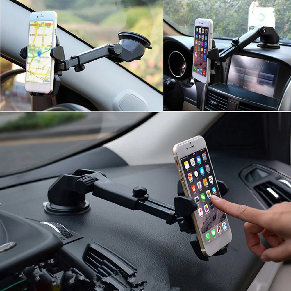 The New 360 Degrees Phone Holder Universal Smartphone Car Mount Adjustable Mounting Suction Cup For Accessori Tools | Автомобили и