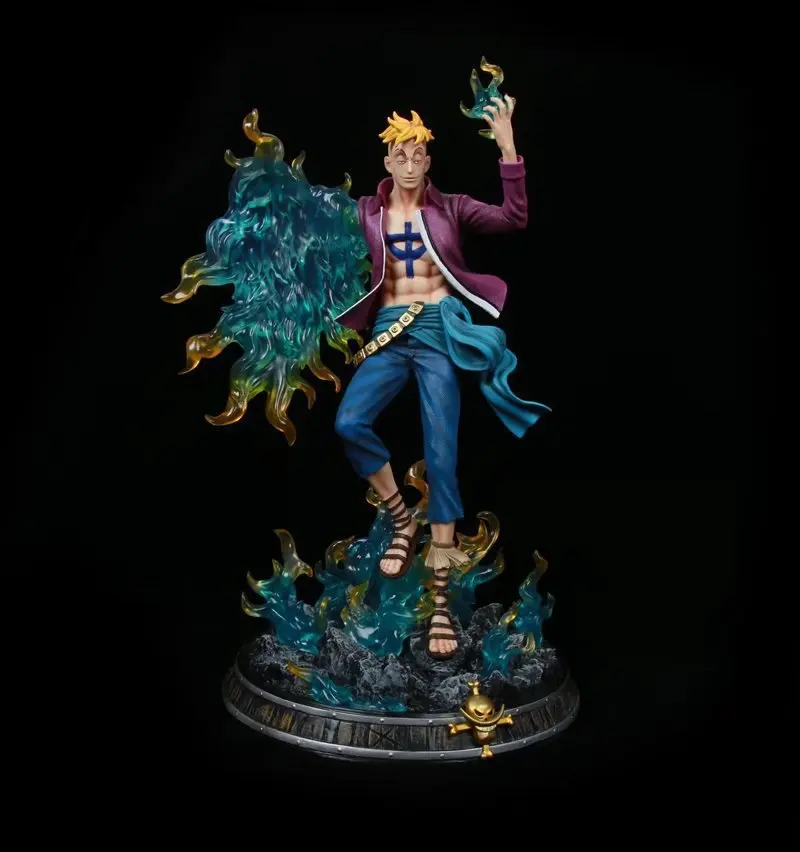 

Anime One Piece Fantasy Phoenix Marko GK Statue Scene Lightable Model Boxed Figure Collectible Model Decorations Doll Toys