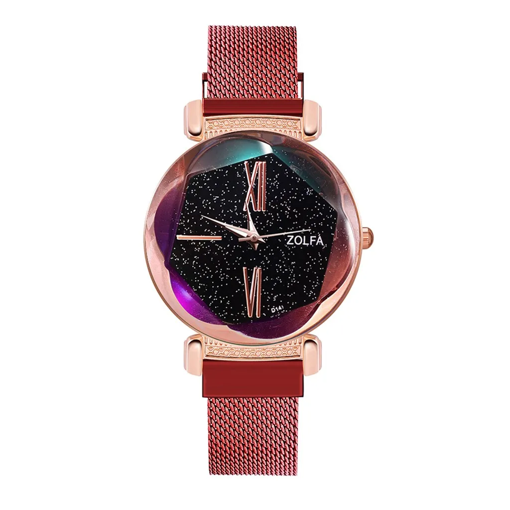Luxury Women Diamond Watches Stainless Steel Quartz Watch Casual Bracele Wristwatches Magnetic Buckle Mesh Band Female 2019 | Наручные