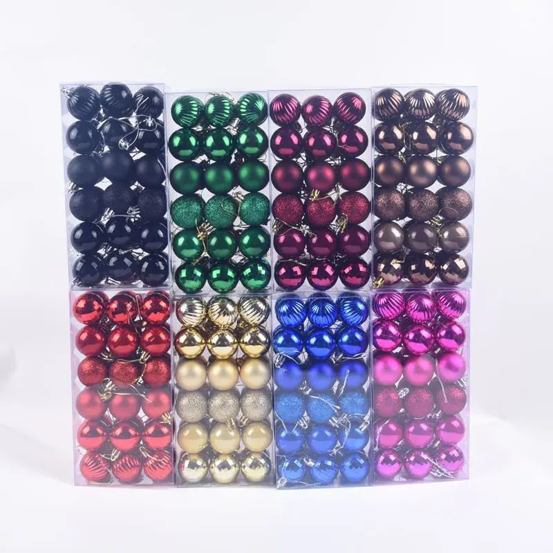 

36pcs Christmas Tree Ball Bauble Hanging Party Decoration Holiday Christmas Decor 4cm