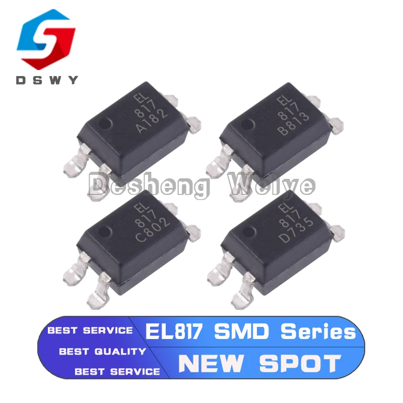 

10 шт. EL817A EL817B EL817C EL817D SMD-4 изолятор оптопары IC