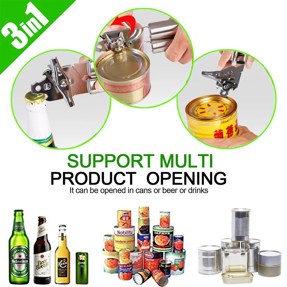 Консервный нож из нержавеющей стали профессиональный Эргономичный ручной