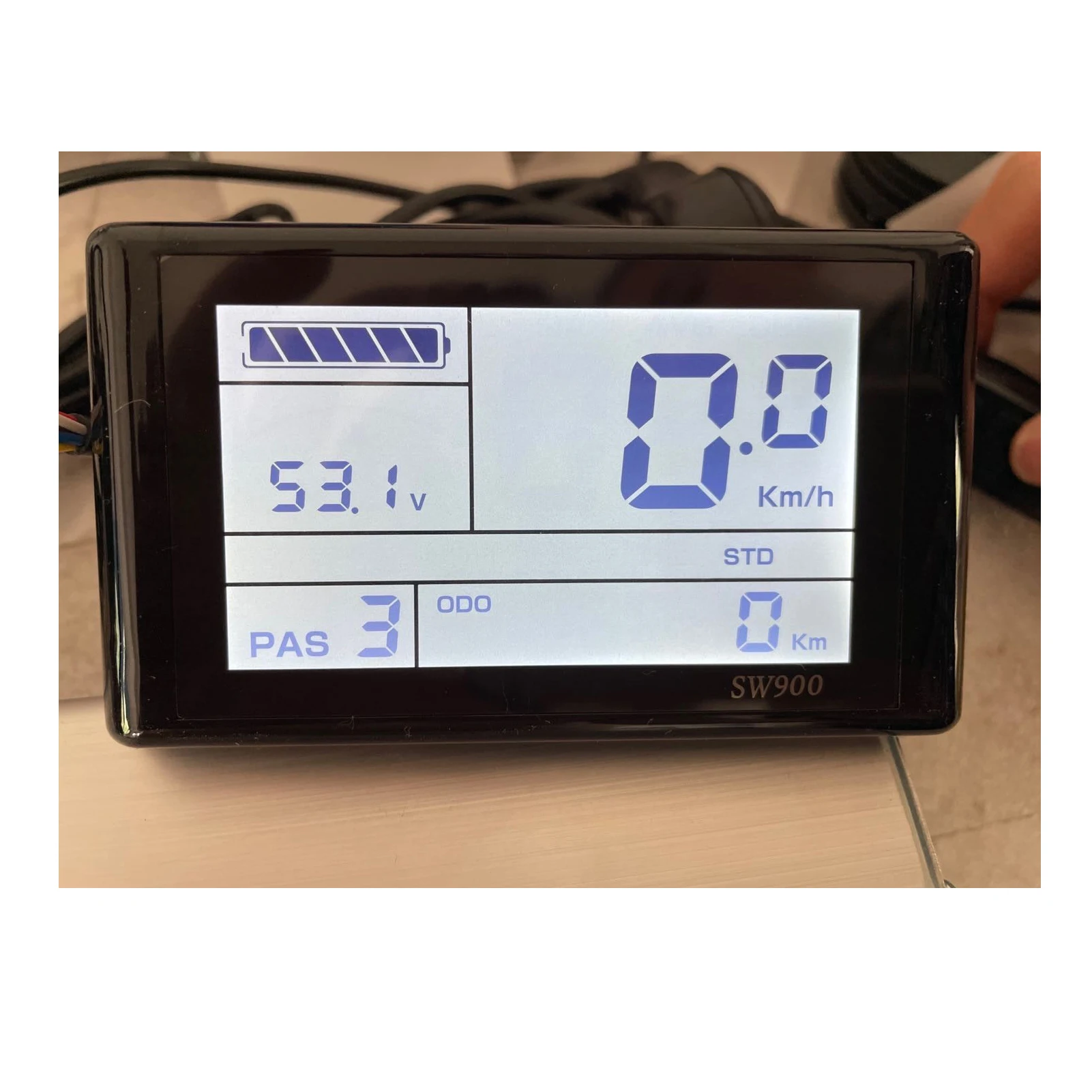 E велосипеда ЖК дисплей Дисплей Панель с Скорость расстояние время Батарея для 24V