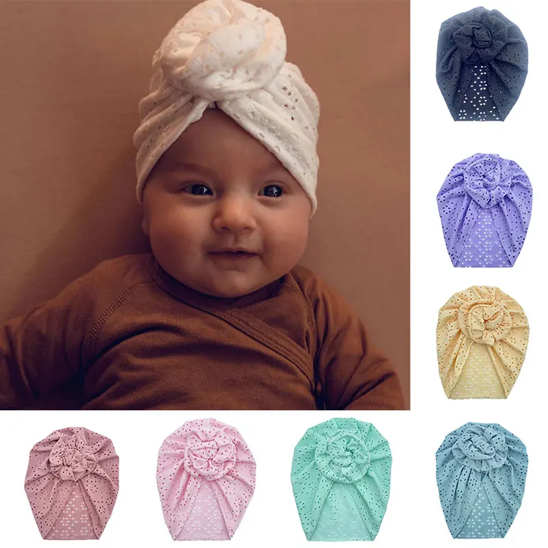 

Western Style Baby Hats Round Holes Small Roll Hats Spring And Autumn Baby Hats Breathable Indian Hats Hollow Hats Hollow