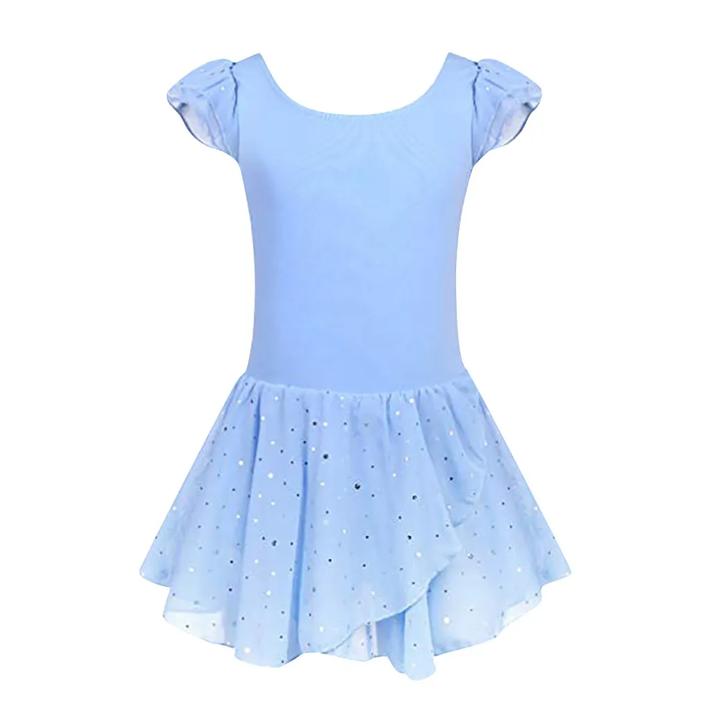 Child Girls Dress Short Cotton Ballet Shirt Suit Dance Princess Pageant Party Wedding Fashion Clothing C840# | Детская одежда и