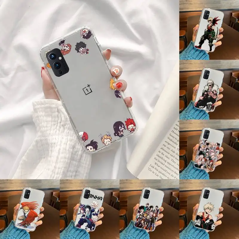 

Anime My Hero Academia Phone Case Transparent For OnePlus 9 8 7 7t 8t Oppo find X3 X2 reno5 Vivo X60 X50 Pro MeiZu 17 16XS