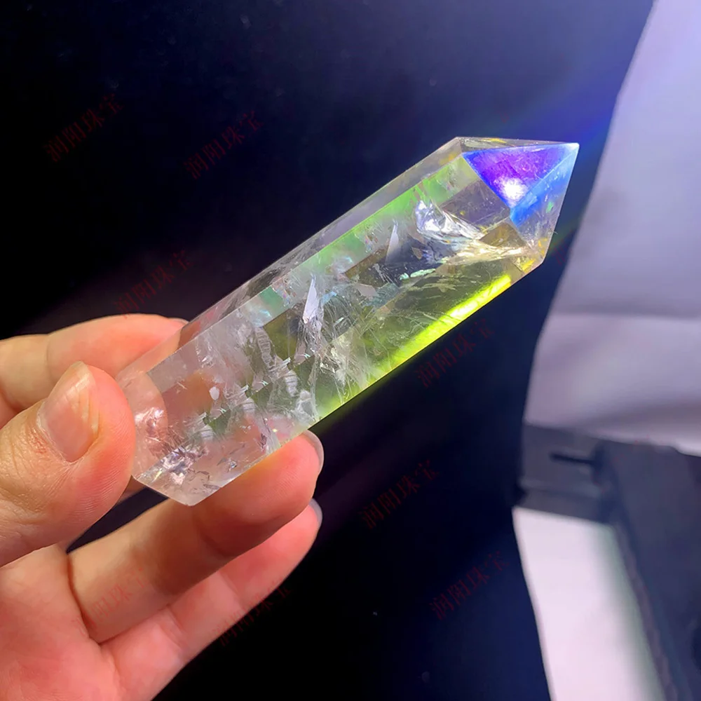 1 шт. Натуральный Прозрачный кристаллический кварц гальваническое покрытие