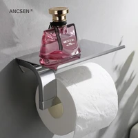 mirror polished 304 stainless steel tissue box roll stand mobile phone stand toilet paper holder bathroom tissue holder
