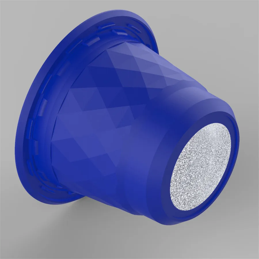 CM21P-Blue Nespresso Capsule машины Совместимость Стикеры фольги крышками 37 мм с одноразовые Кофе стручки 100 шт. Подарочная коробка DIY Инструменты кофемолка - Цвет: CM21P-Blue