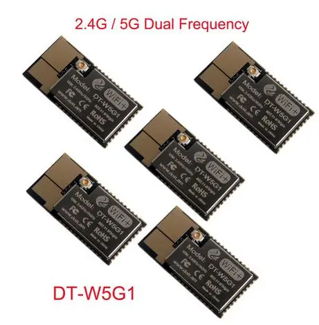 5 шт. DT W5G1 2 4 г/5 г двухчастотный Wifi модуль с антенной интерфейс для смарт домашняя ip