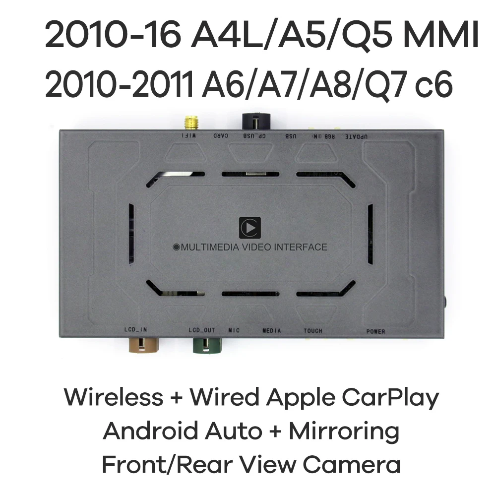 

Wireless Apple Carplay For Audi A6 A7 A8 Q7 C6 2010 2011 Android Auto iOS Airplay Car Play Radio Adapter Accessories