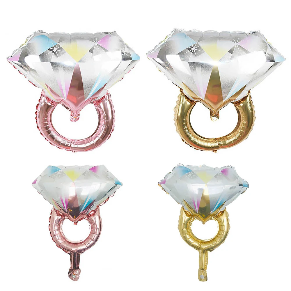 Золотой воздушный шар в форме кольца свадебное украшение 1 надувной прочный и