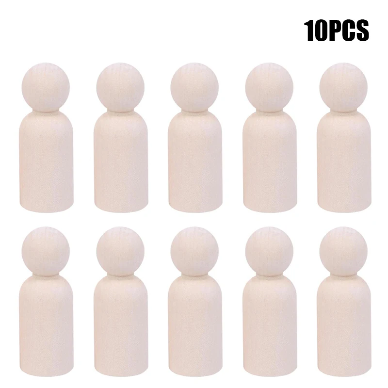 10 шт. деревянные колышки для кукол фигурки мини люди сделай сам ремесло игрушка