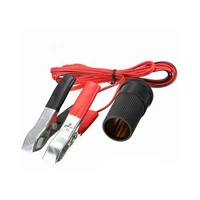 1 5m car battery terminal clamp clip on cigarette lighter socket power adapter car booster jumper cables suitable for car power