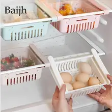 조절식 주방 냉장고 보관 랙, 냉장고 냉동고 선반 홀더, 풀 아웃 서랍 공간, 새로운 디자인