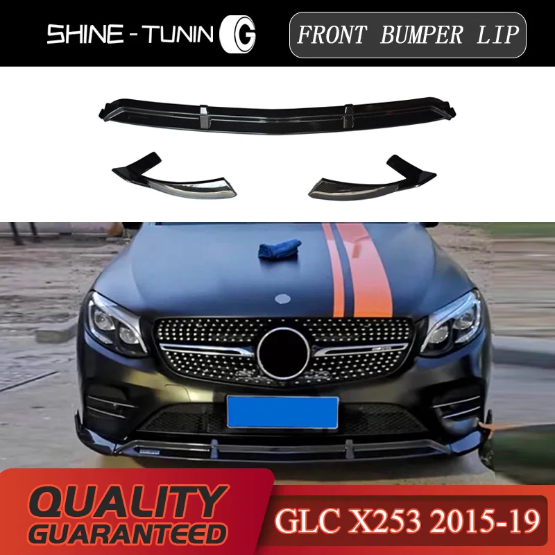 Передний бампер для губ подходит для mercedes GLC класс W253 X253 GLC200 GLC250 GLC300 передний бампер спойлер