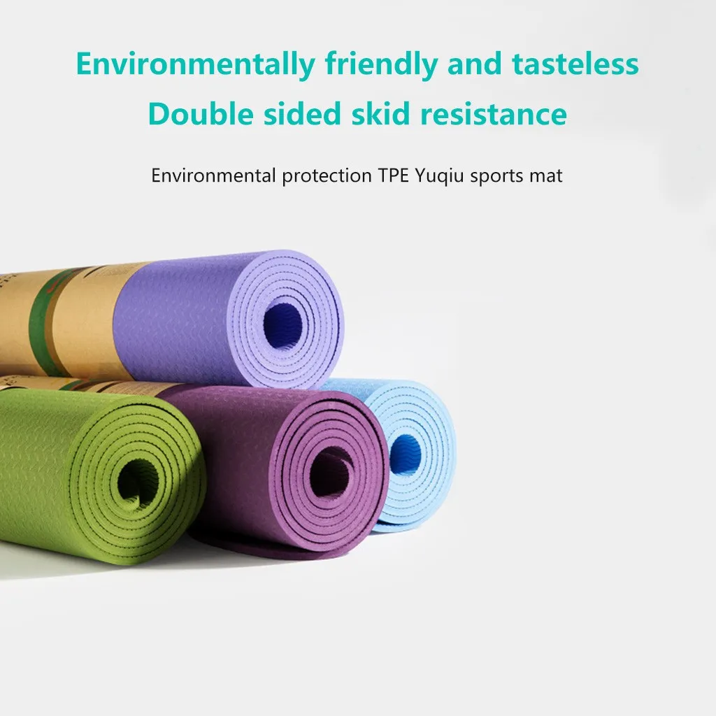 

10mm Ultra-Thick Yoga Mat Indoor Stable Dirt-Resistant Non-Slip Wear-Resistant Gymnastic Cushion Yoga Accessories 4 Colors 2020