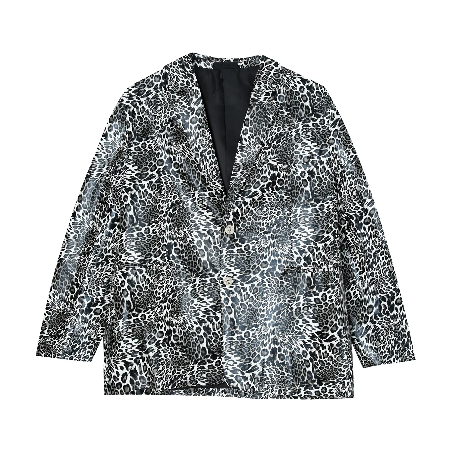 

MTL men's clothing autumn and winter 2021 new trend leopard print PU leather casual jacket