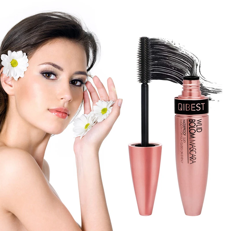 4D Тушь для ресниц из шелкового волокна Водостойкая тушь 3d наращивания Черная