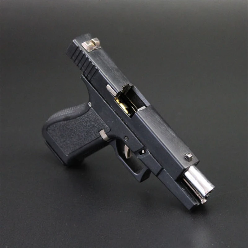Llavero en miniatura de pistola Glock 22, modelo 1:2, 05, carcasa de Metal completa, lanzamiento de aleaci&oacute;n, regalo de cumplea&ntilde;os favorito de ni&ntilde;o, novedad de 2021-5
