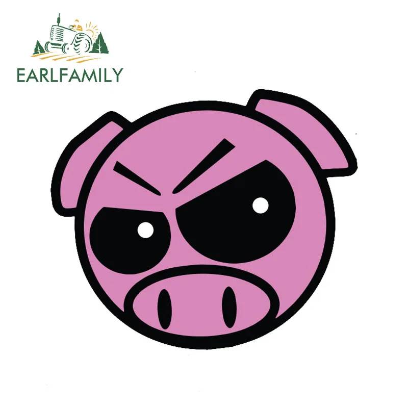 EARLFAMILY 13 см x 11 автомобиля Стикеры s зло летучая мышь ралли наклейка в форме свиньи