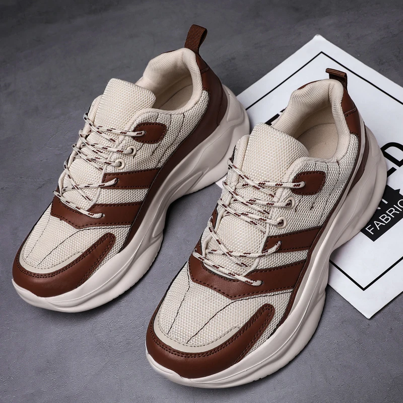 

OBLYSTEP 2020 autumn new fashion men's casual shoes thick-soled low-cut non-slip jogging shoes breathable and comfortable