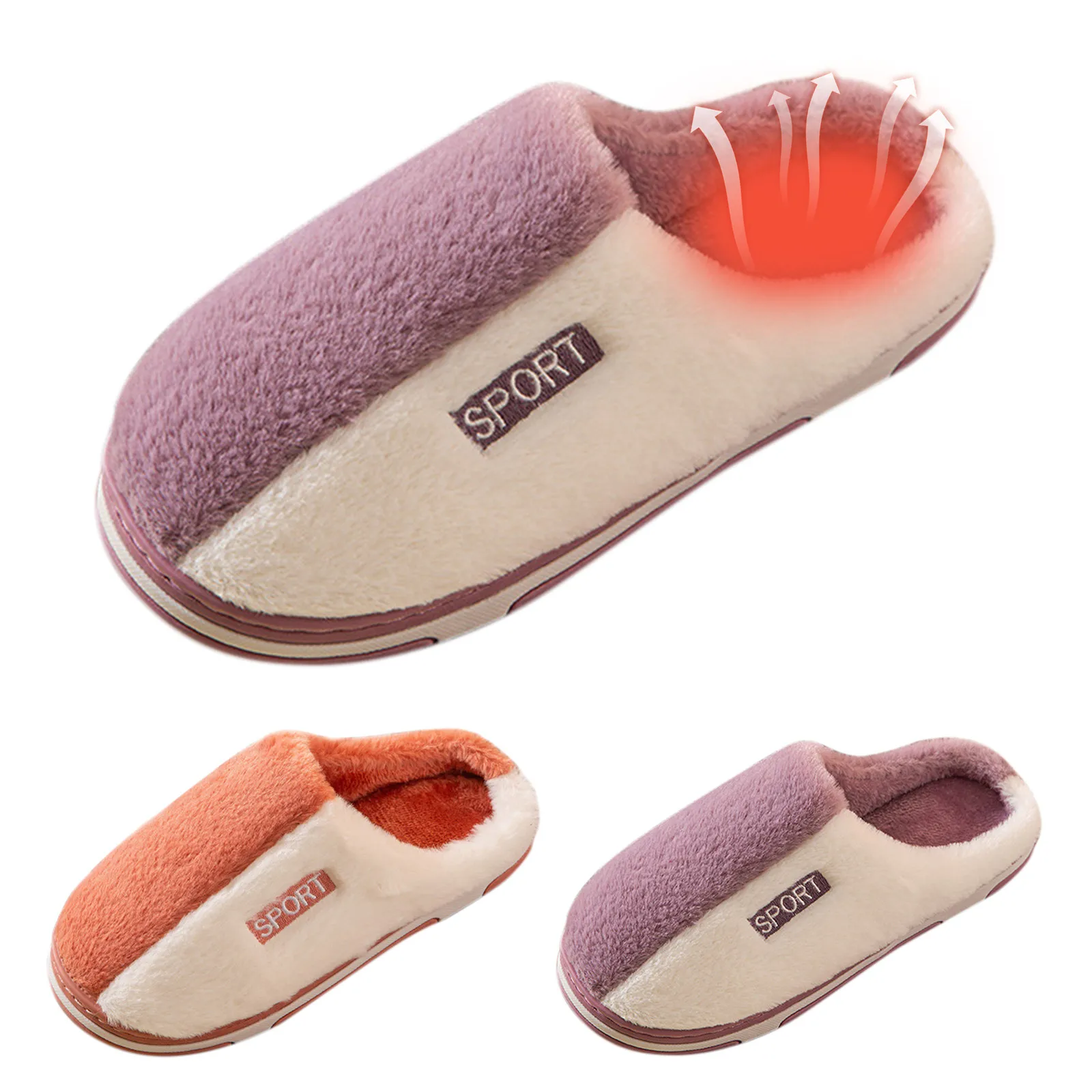 

Женские тапочки, модная обувь, женская теплая Милая домашняя хлопковая повседневная обувь на плоской подошве, домашние тапочки, теплые пуши...