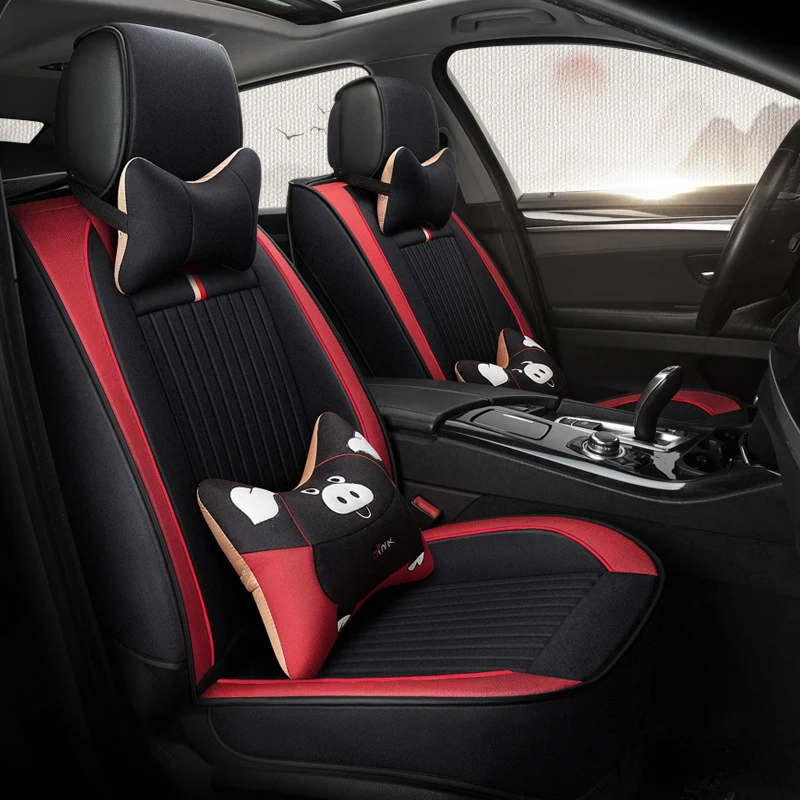 Полное покрытие льняное волокно чехлы для автомобильных сидений great wall haval h2 h5 h6 h9