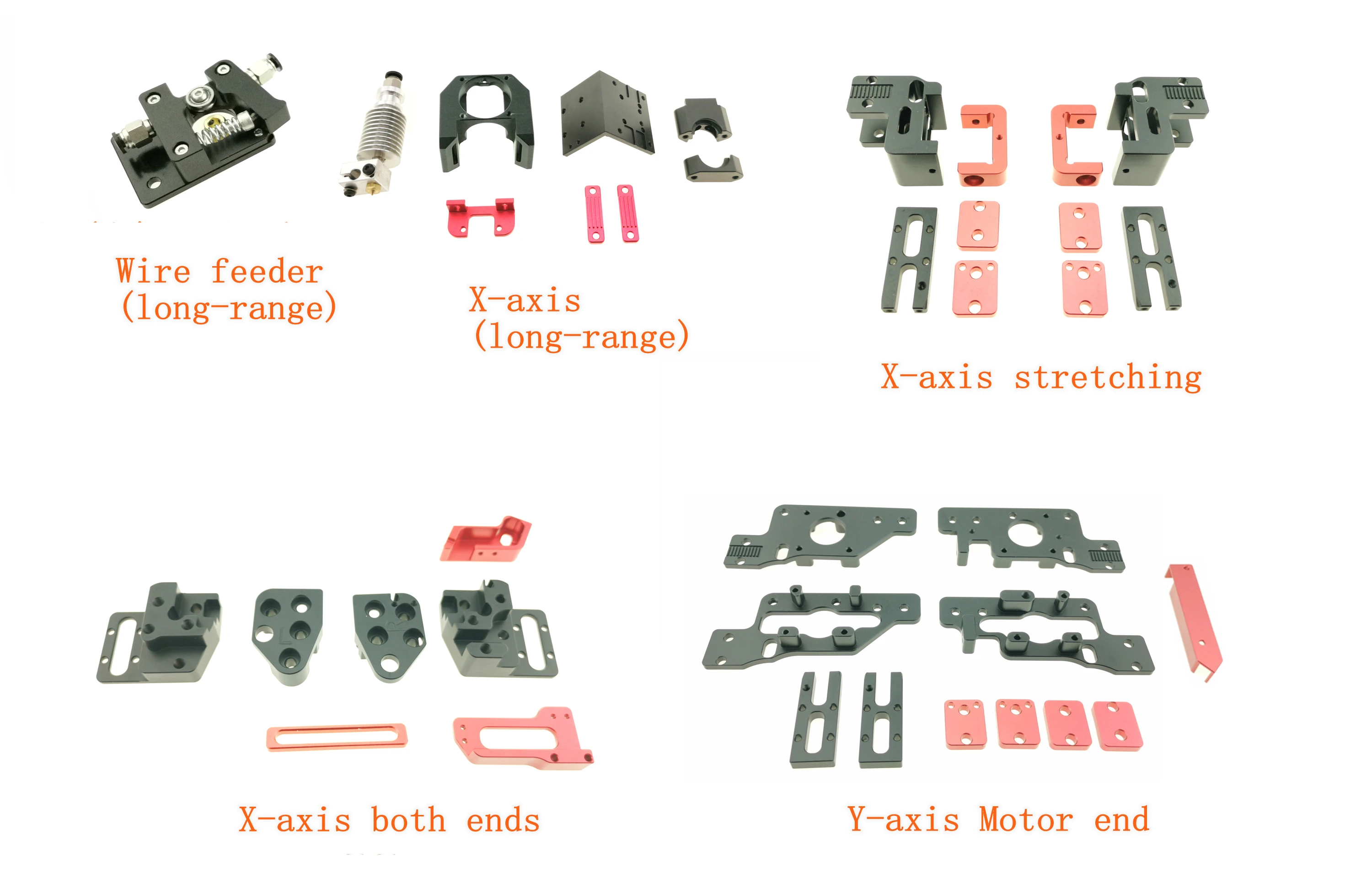 1set 2020 Aluminum Profile Extrusion Frame CNC frame accessories X Y Platform Fixed with Screw for Voron 2.4 3d printer parts